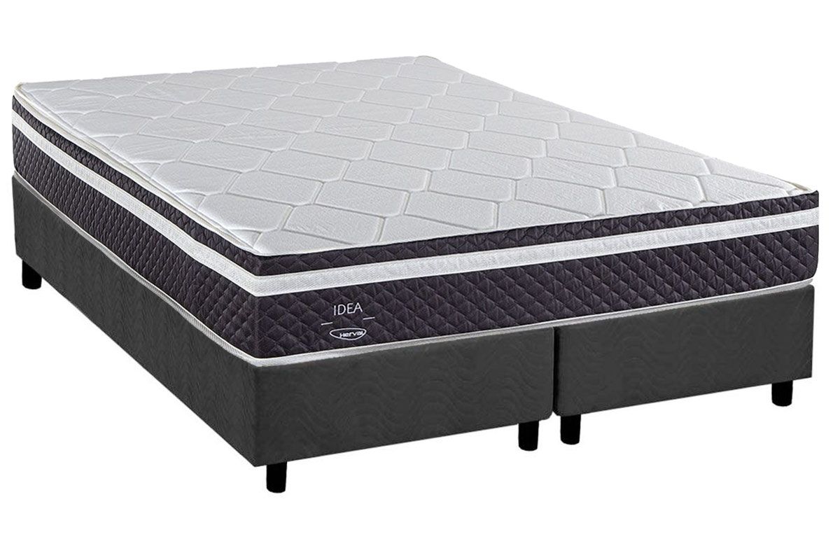 Cama Box CRC +Colchão Molas C1789 Herval
