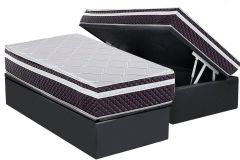 Cama Box Baú Filhão +Colchão Molas Madrid C1789 Herval