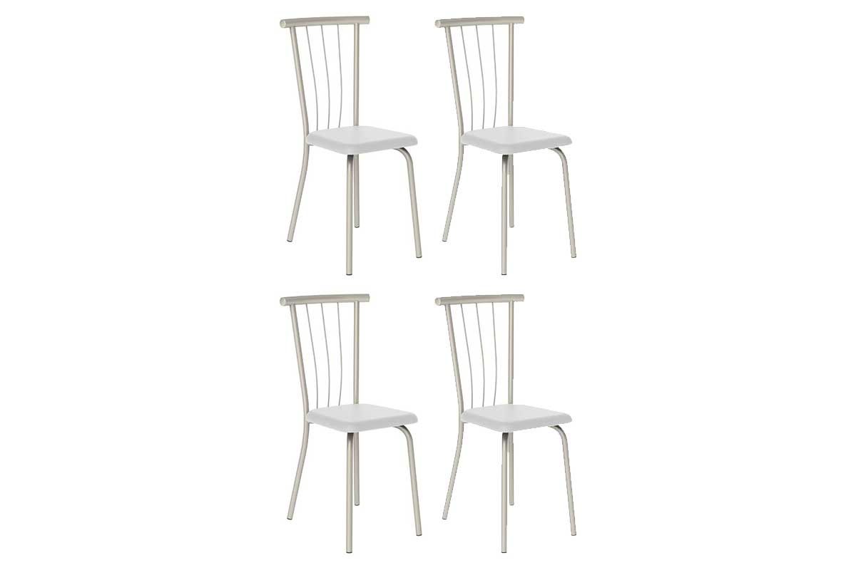 Cadeira Sala de Jantar 154 Aço Kit 4 Uni - Carraro