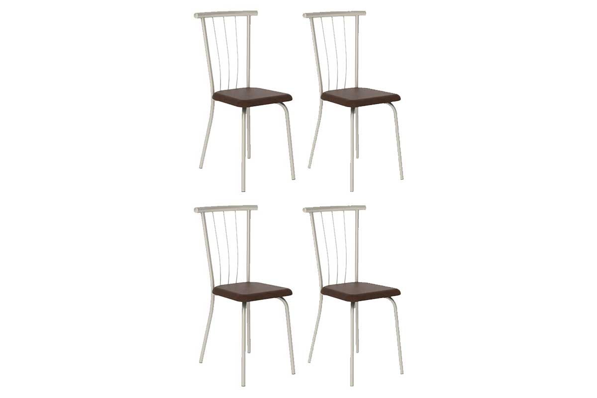 Cadeira Sala de Jantar 154 Aço Kit 4 Uni - Carraro