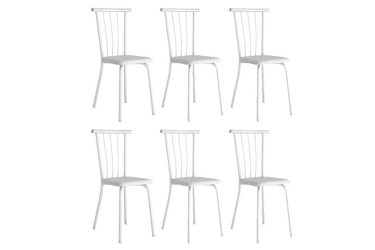 Cadeira Sala de Jantar 154 Aço Kit 6 Uni - Carraro