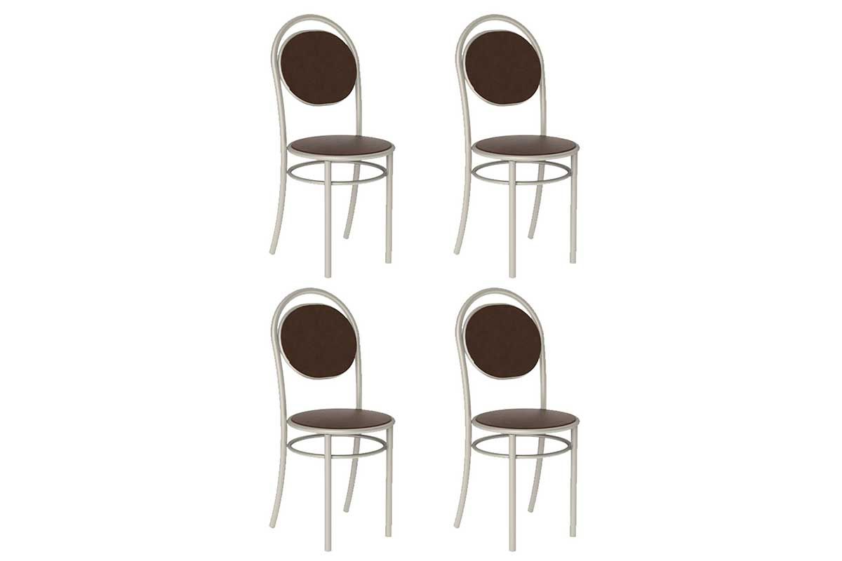 Cadeira Sala de Jantar 190 Aço Kit 4 Uni - Carraro