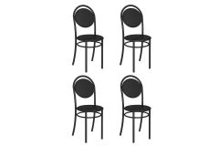 Cadeira Sala de Jantar 190 Aço Kit 4 Uni - Carraro