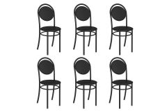 Cadeira Sala de Jantar 190 Aço Kit 6 Uni - Carraro