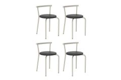 Banqueta Sala de Jantar 105 Kit 4 Uni - Carraro