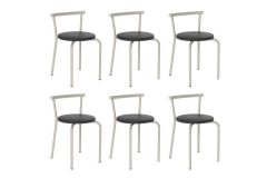 Banqueta Sala de Jantar 105 Kit 6 Uni - Carraro