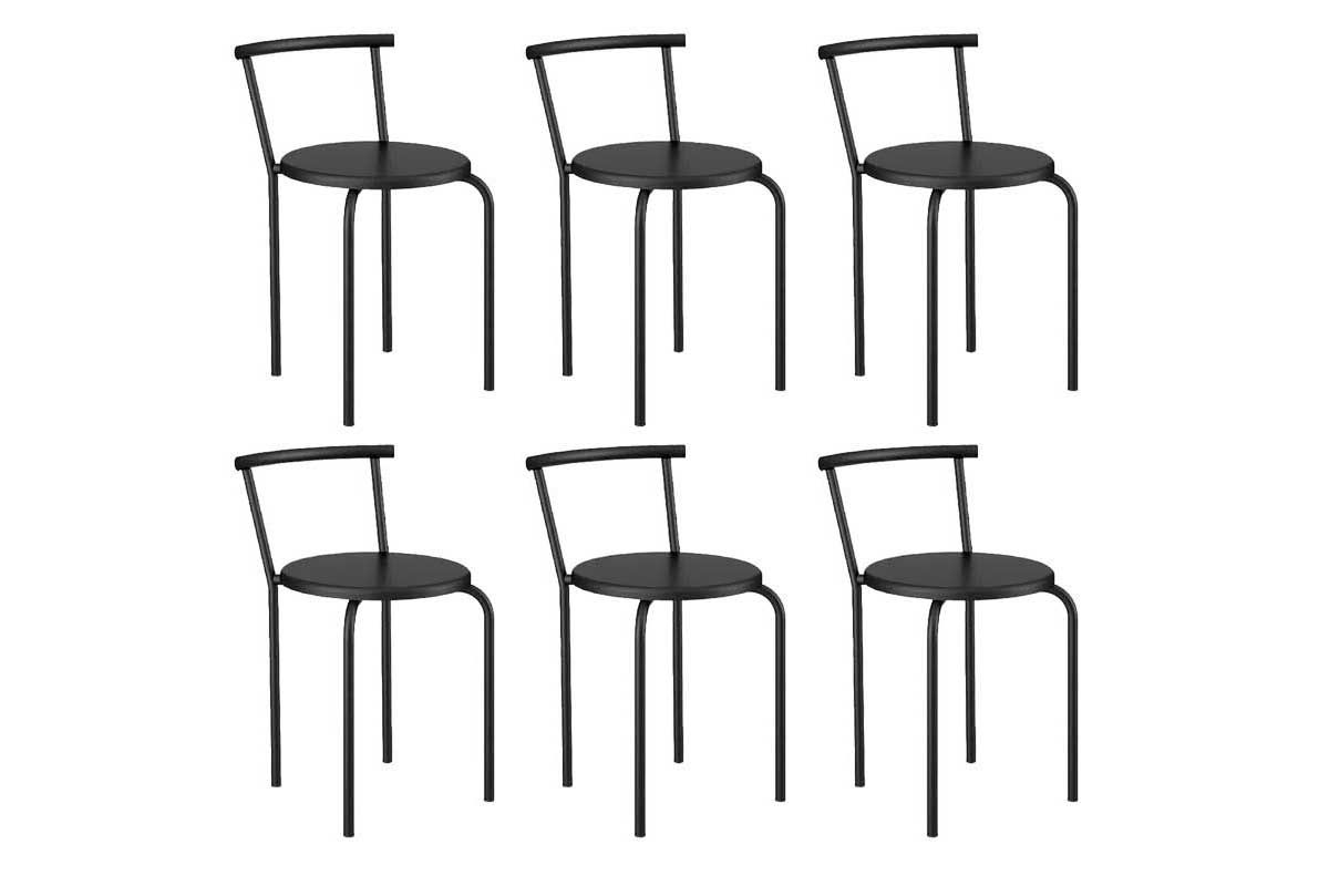 Banqueta Sala de Jantar 105 Kit 6 Uni - Carraro