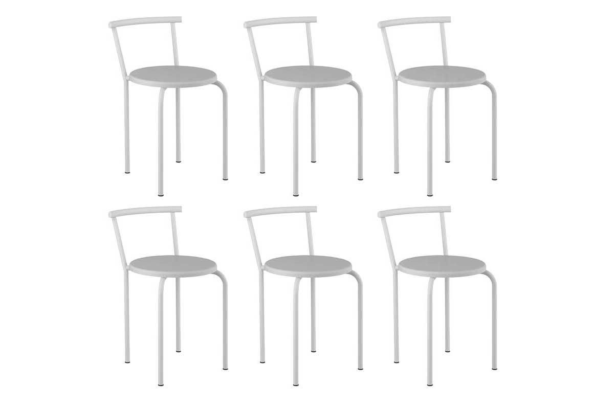 Banqueta Sala de Jantar 105 Kit 6 Uni - Carraro