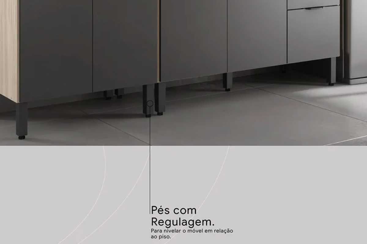 Cozinha Completa Demóbile 6 Peças Firenze C6P126