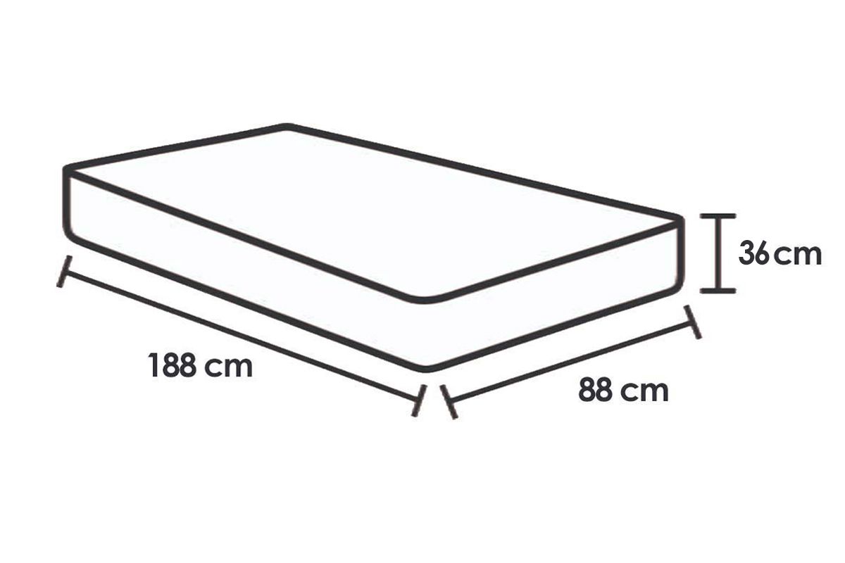 Colchão Molas Ensacadas Probel Rubi Soft GelSolteiro - 88x188x36