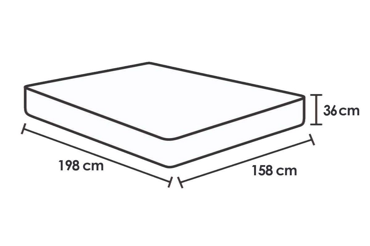 Colchão Molas Ensacadas Probel Rubi Soft GelQueen - 158x198x36