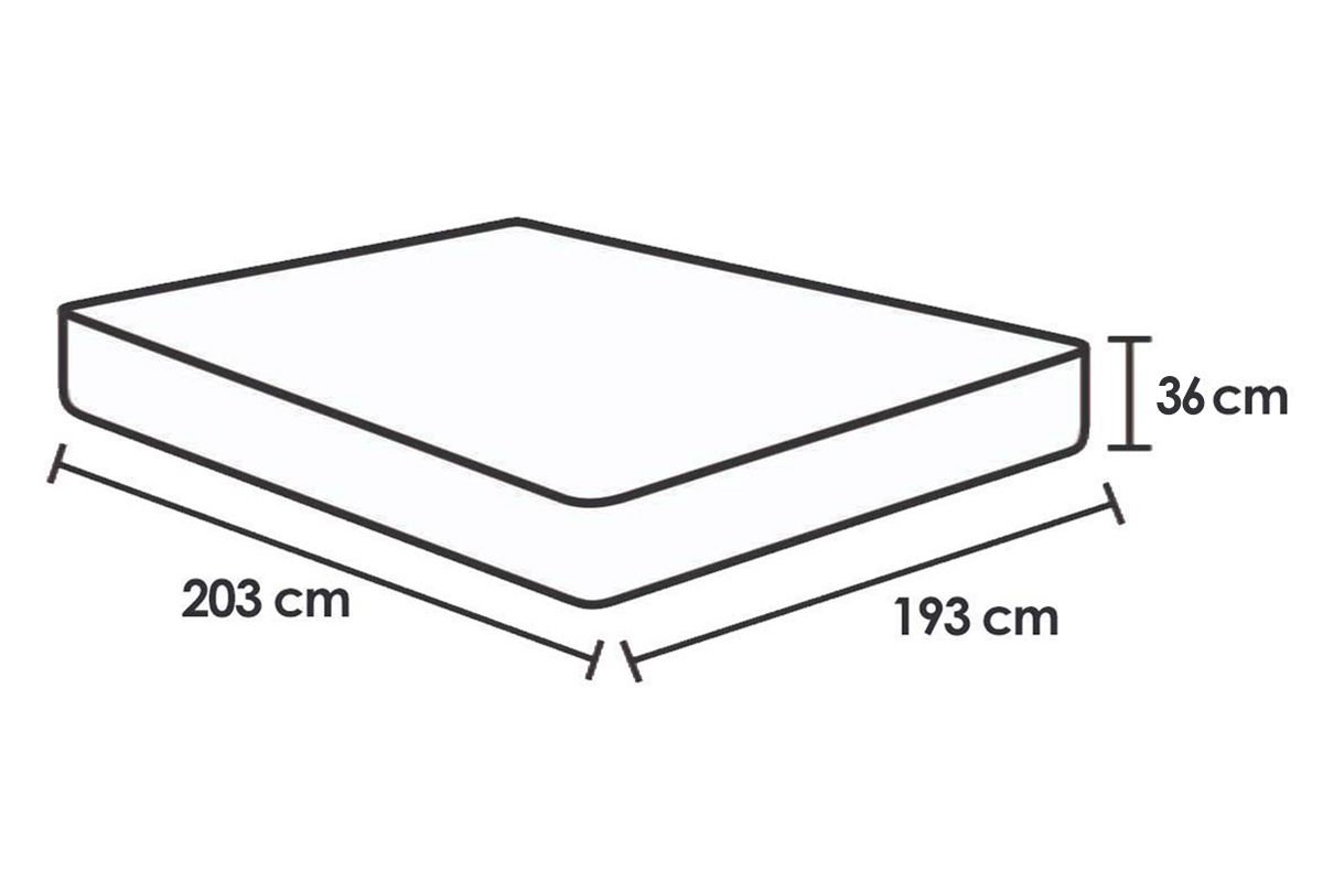 Colchão Molas Ensacadas Probel Rubi Soft GelKing - 193x203x36