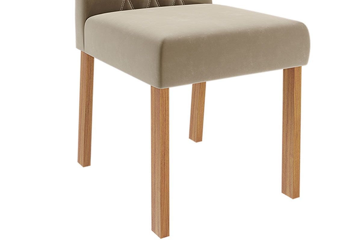 Cadeira Jantar Juliana Wood Kit 8 Un Cimol