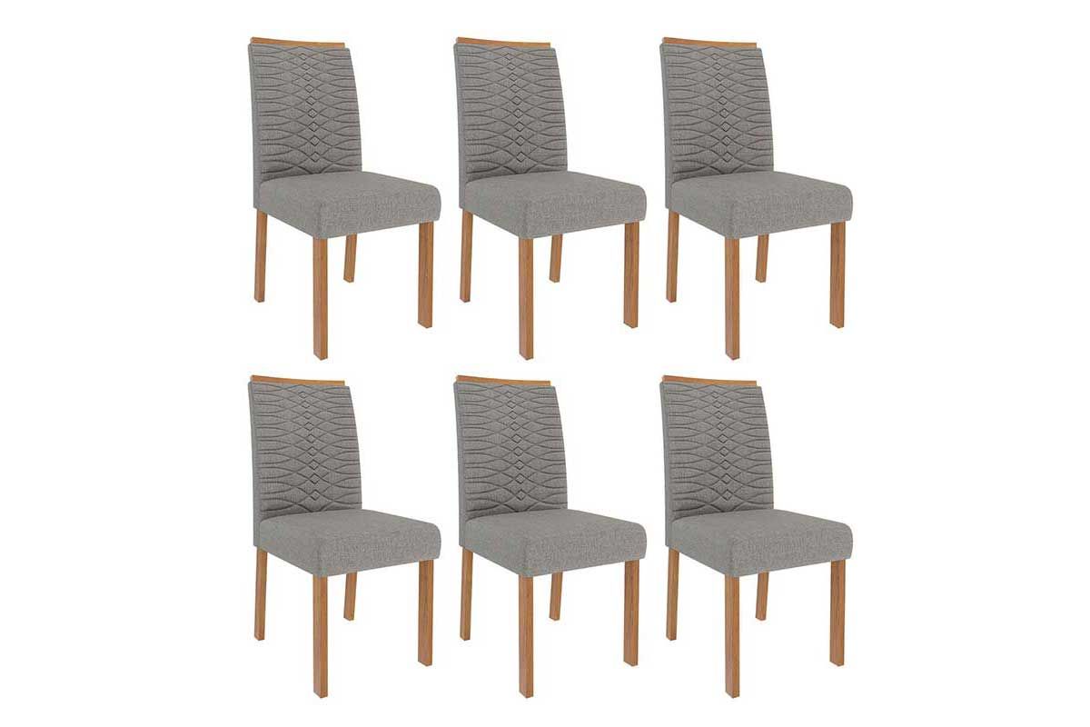 Cadeira Jantar Clarice Wood Kit 6 Un Cimol