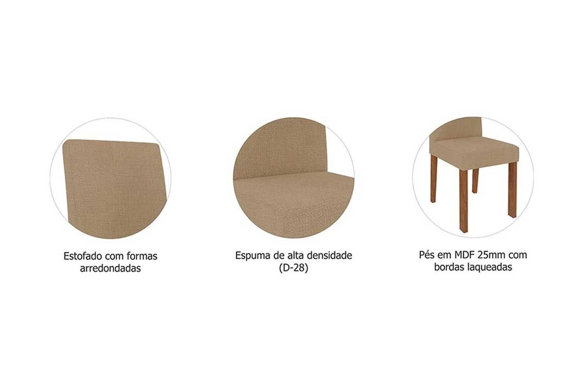 Cadeira Jantar Maia Kit 8 Un Cimol