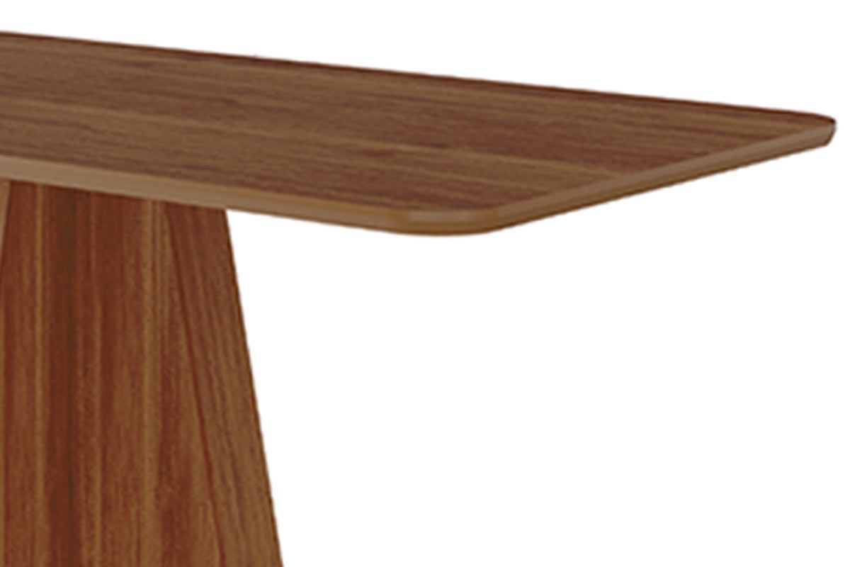 Sala Jantar Mesa Maitê Tampo Madeirado 130x80cm e 4 Cadeiras Paola - Cimol