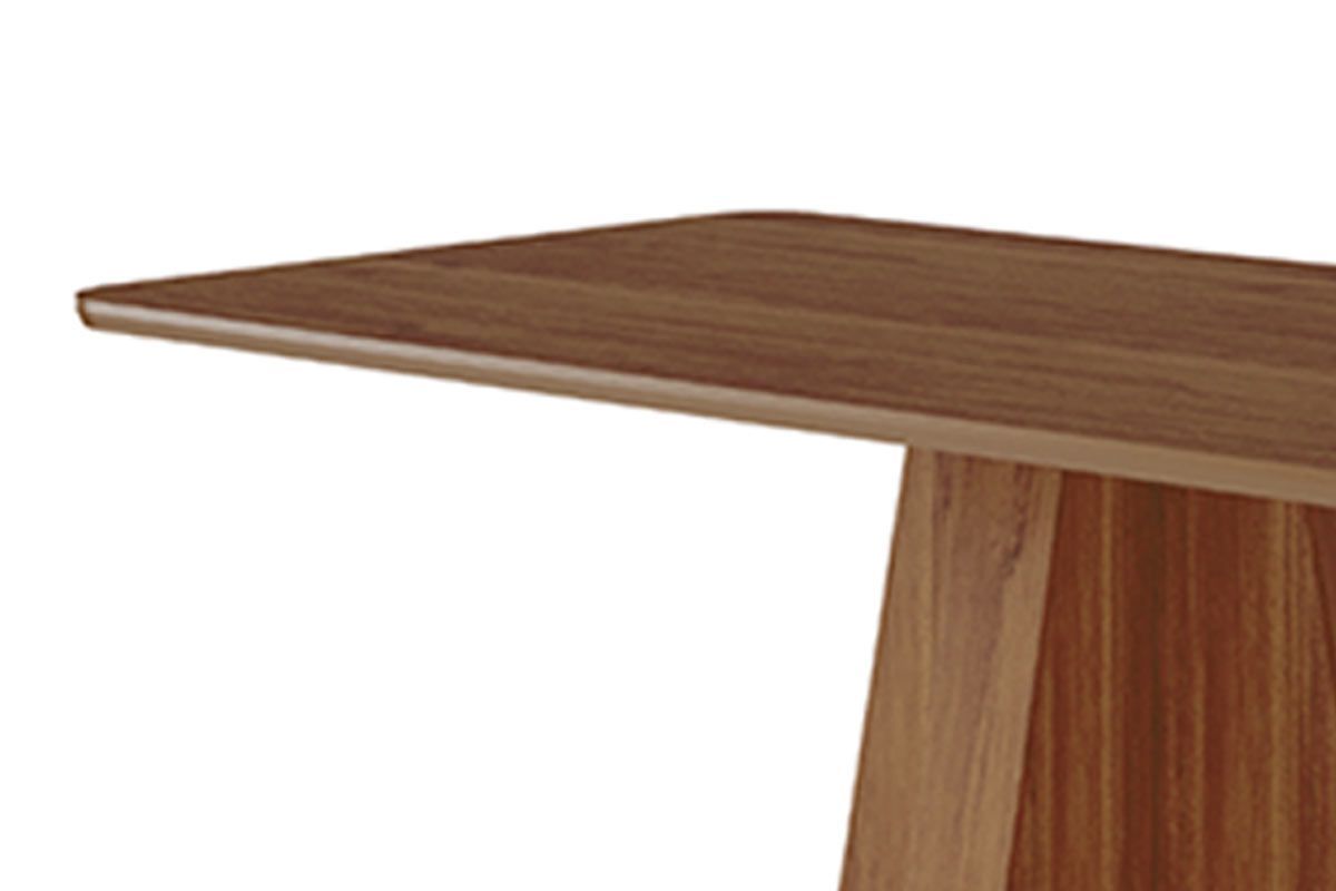 Sala Jantar Mesa Maitê Tampo Madeirado 130x80cm e 4 Cadeiras Paola - Cimol