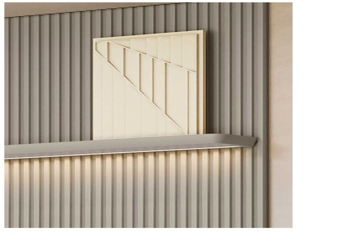 Home p/ TV até 85 Pol Modular 2.2 Ripado c/2 Portas 1 Prat. 219x250cm Linea Brasil Home p/ TV até 85 Pol Modular 2.2 Ripado c/2 Portas 1 Prat. 219x250cm Linea Brasil