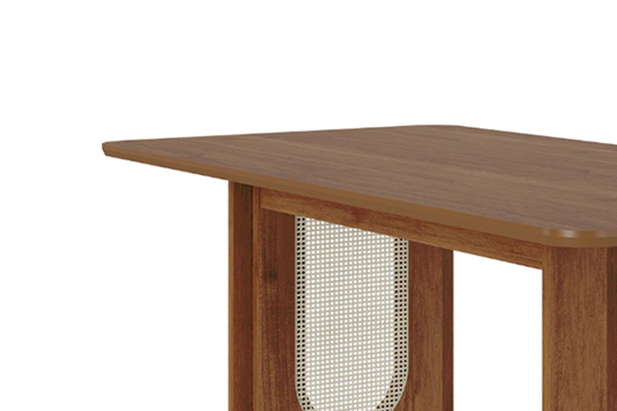 Sala Jantar Mesa Valentina Tampo Madeirado 180x90cm e 6 Cadeiras Fernanda - Cimol