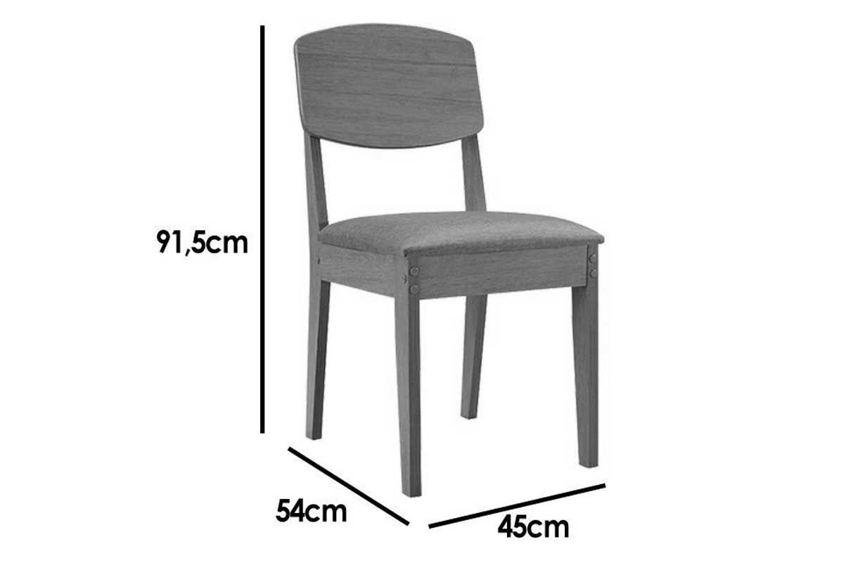 Sala Jantar Mesa Maldivas c/ Tampo Madeirado Canto Curvo 90x90cm e 4 Cadeiras Havana - Rufato