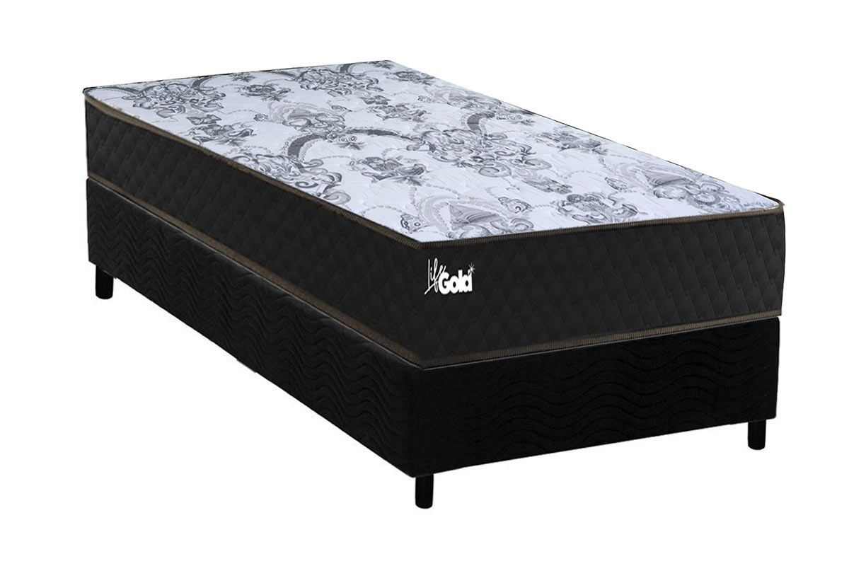 Cama Box CRC +Colchão Molas Life Gold Paropas