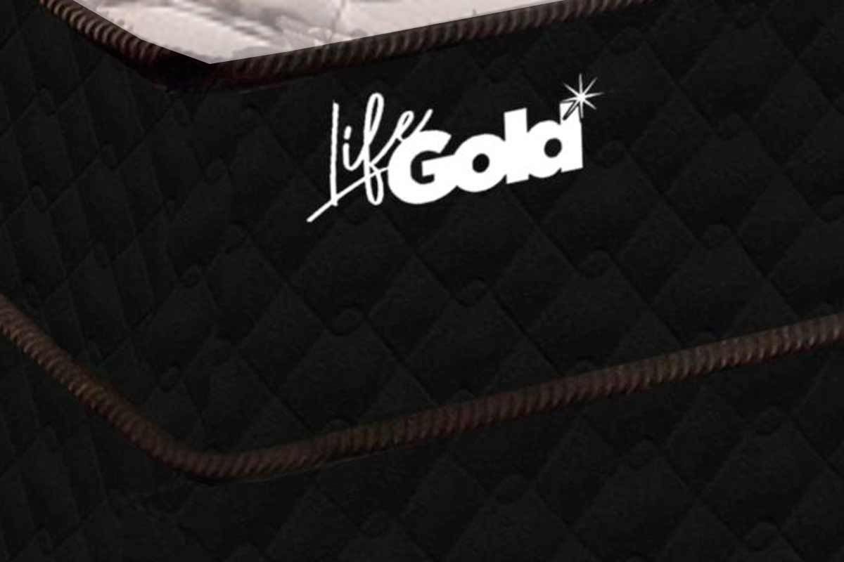 Cama Box Baú CRC +Colchão Molas Life Gold Paropas