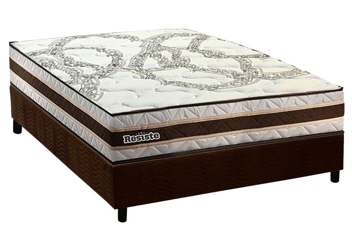 Cama Box CRC +Colchão Ortopédico Resiste Hotel Paropas