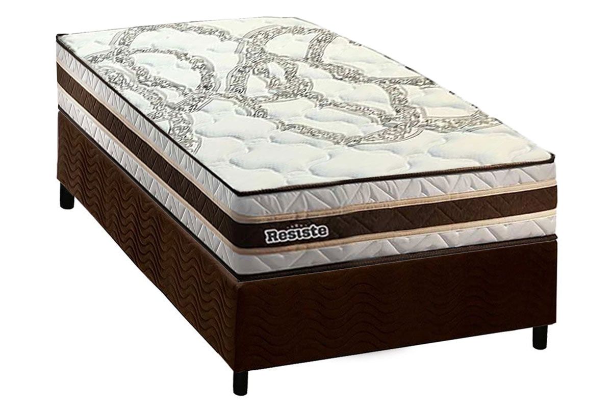 Cama Box CRC +Colchão Ortopédico Resiste Hotel Paropas