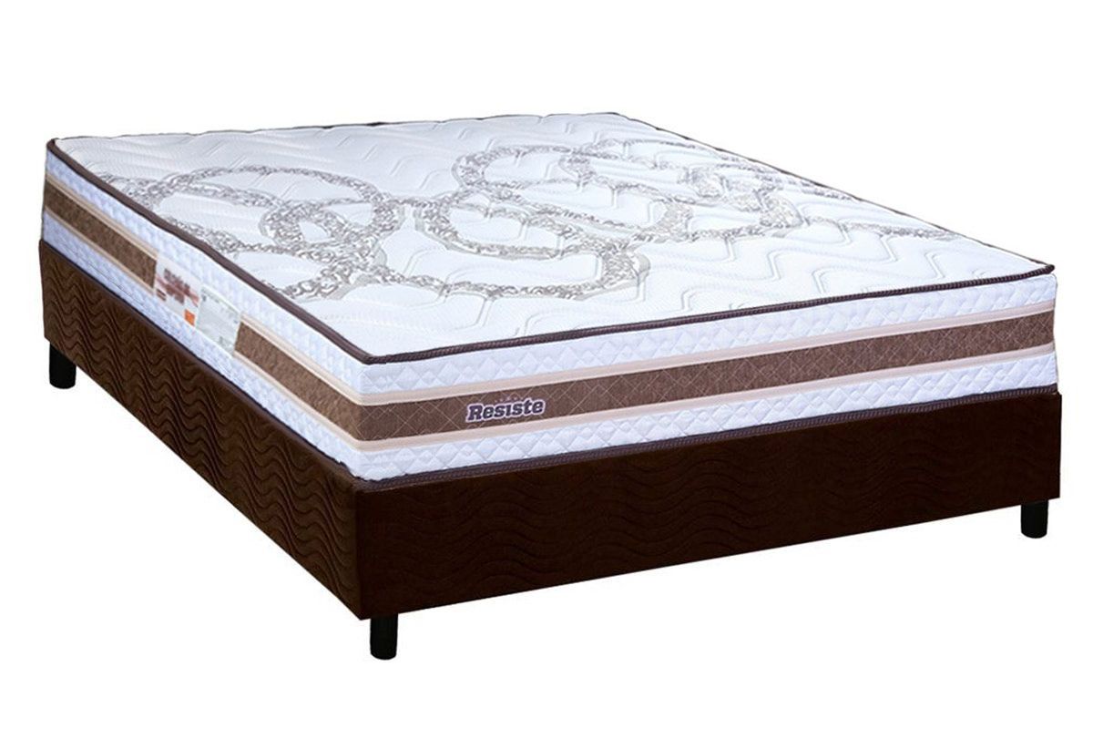Cama Box CRC +Colchão Ortopédico Resiste Hotel Paropas