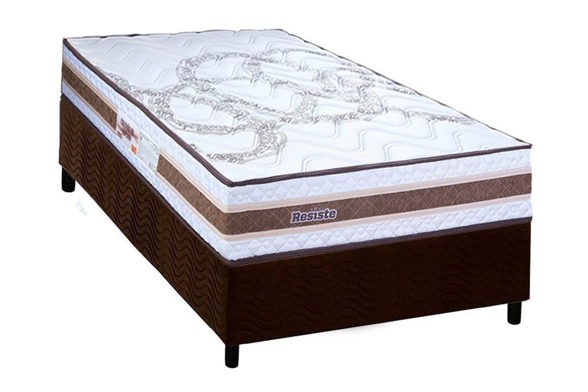 Cama Box CRC +Colchão Ortopédico Resiste Hotel Paropas