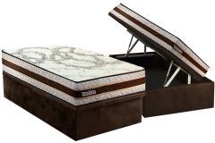 Cama Box Baú Filhão +Colchão Ortopédico Resiste Paropas