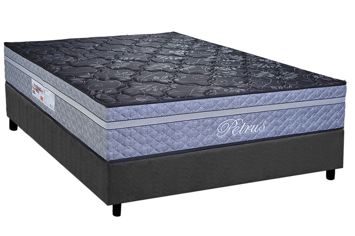 Cama Box CRC +Colchão Molas Petrus Paropas