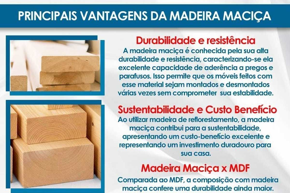 Sala Jantar Mesa Tilia Curvo 180cm + 6 Cadeiras Dakota Madeira - Rufato