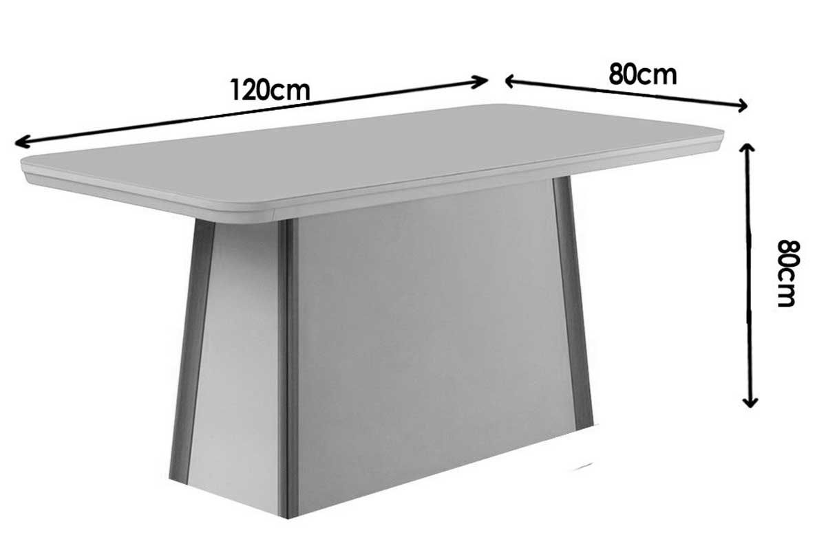 Sala Jantar Mesa Tilia Curvo 120cm + 4 Cadeiras Pietá Madeira - Rufato