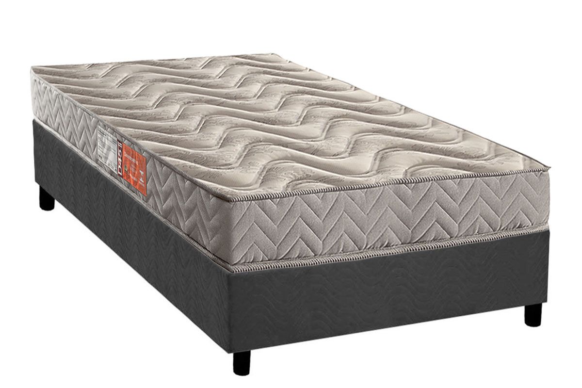 Cama Box CRC +Colchão Espuma D45 Pasquale Paropas