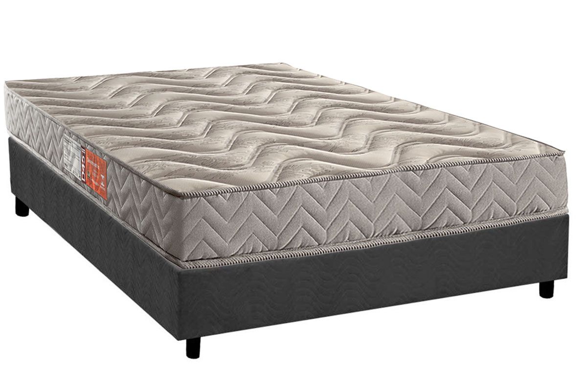 Cama Box CRC +Colchão Espuma D45 Pasquale Paropas