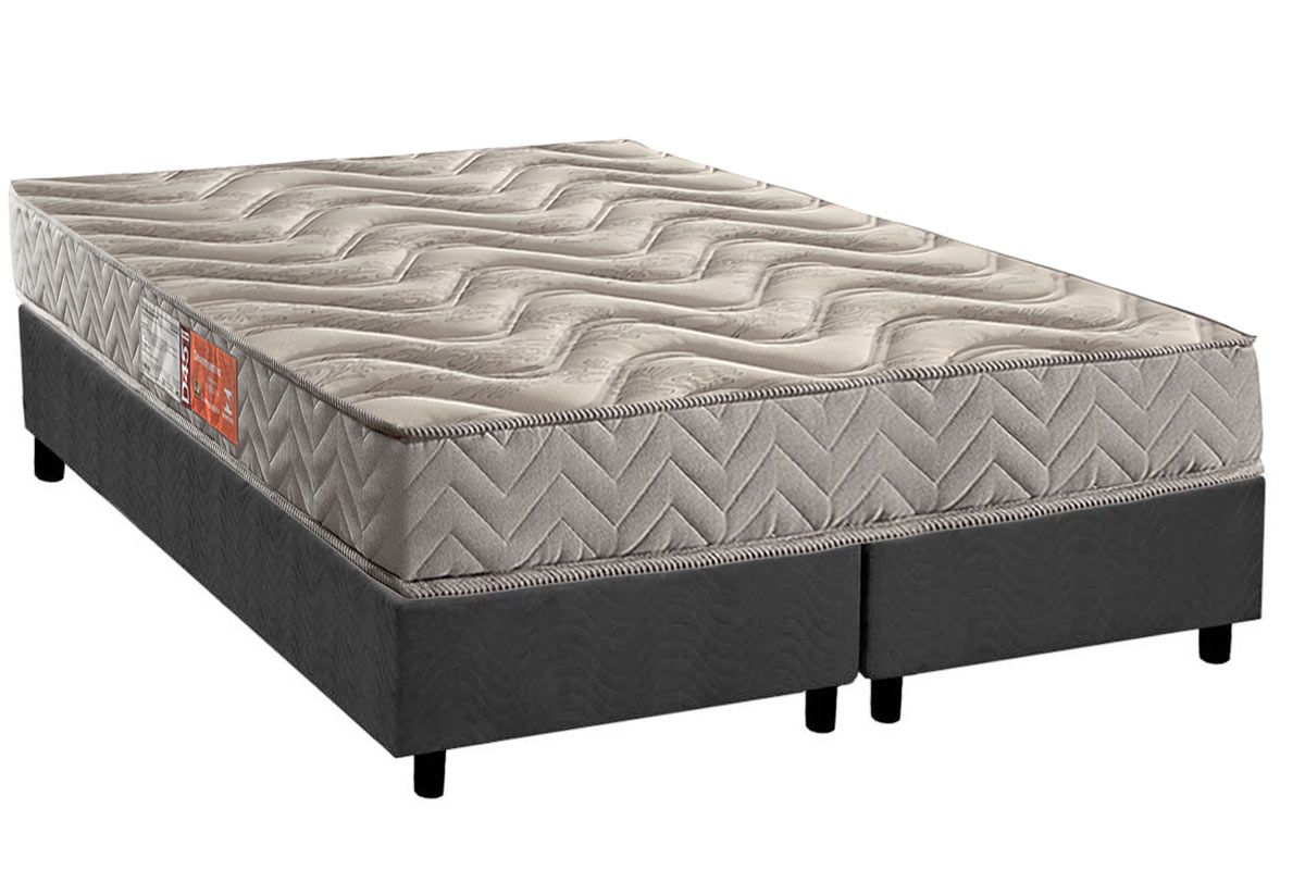 Cama Box CRC +Colchão Espuma D45 Pasquale Paropas