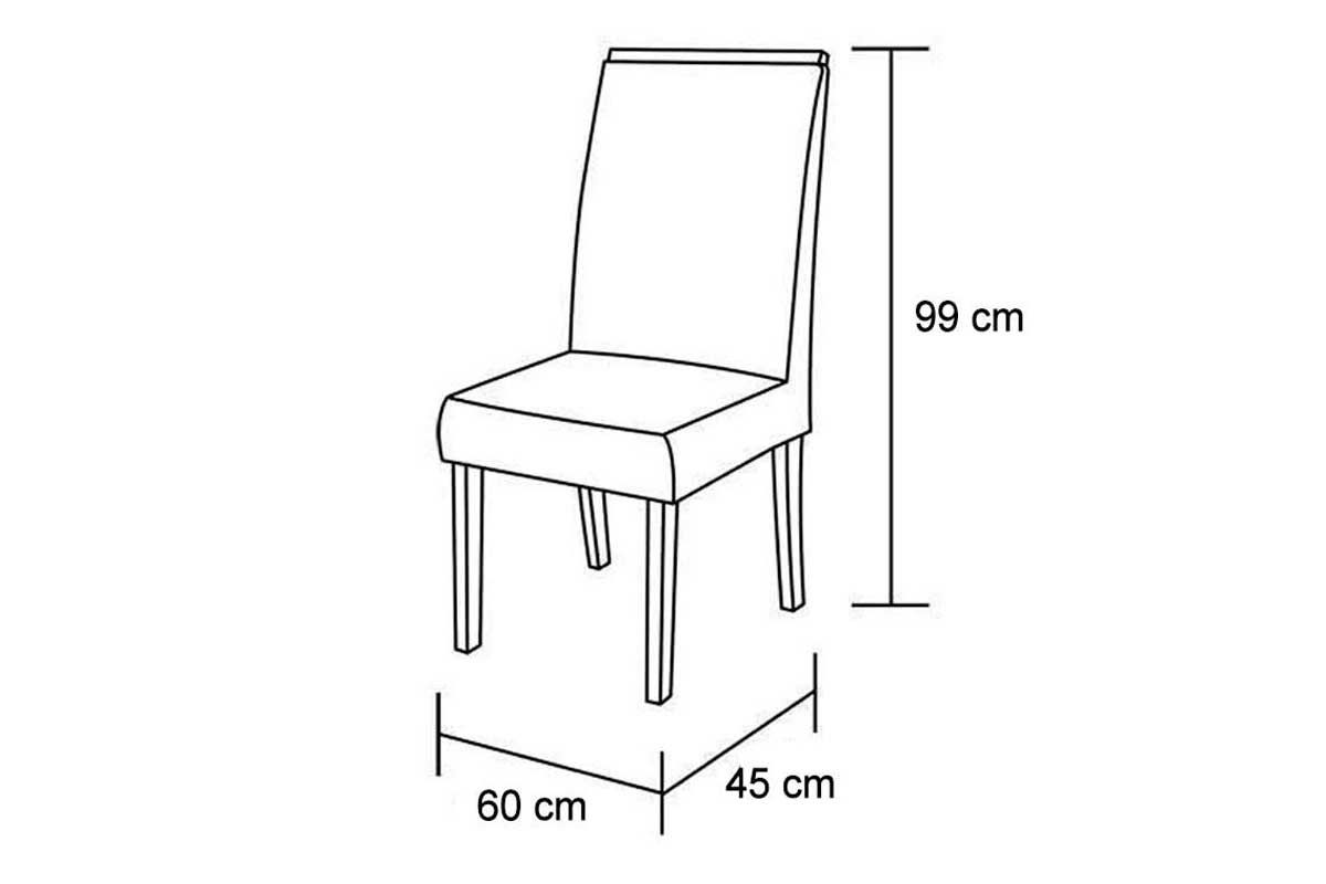 Sala Jantar Mesa Tilia Curvo 180cm + 6 Cadeiras Dafne Madeira - Rufato