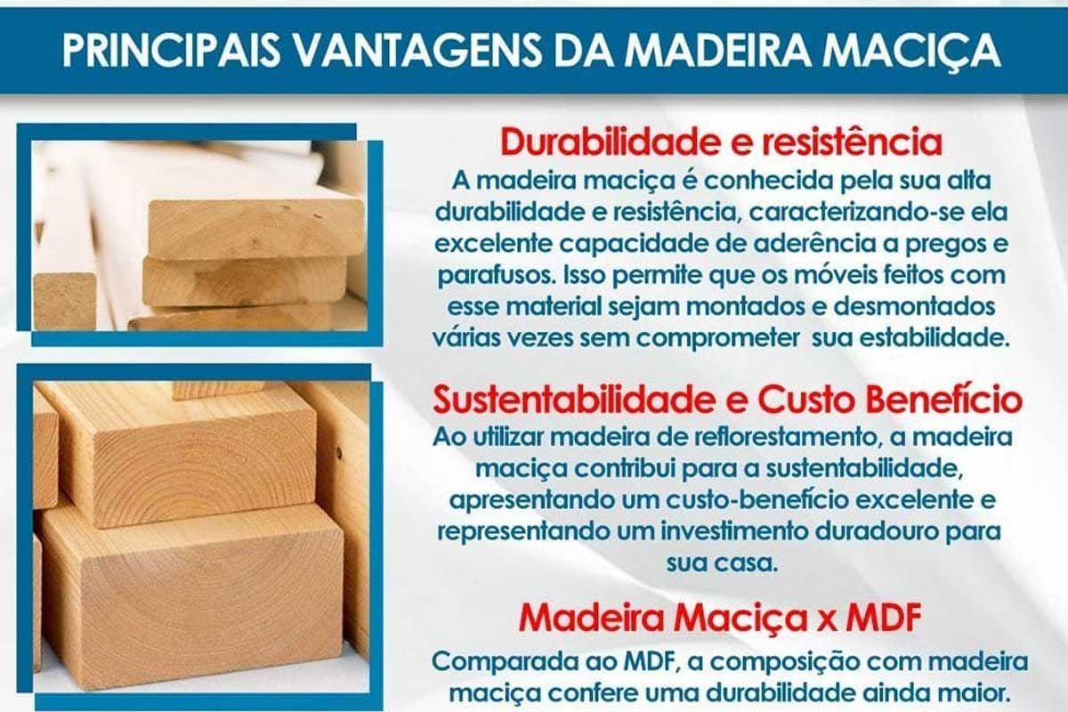Sala Jantar Mesa Pietá Curvo 180cm + 6 Cadeiras Dakota Madeira - Rufato