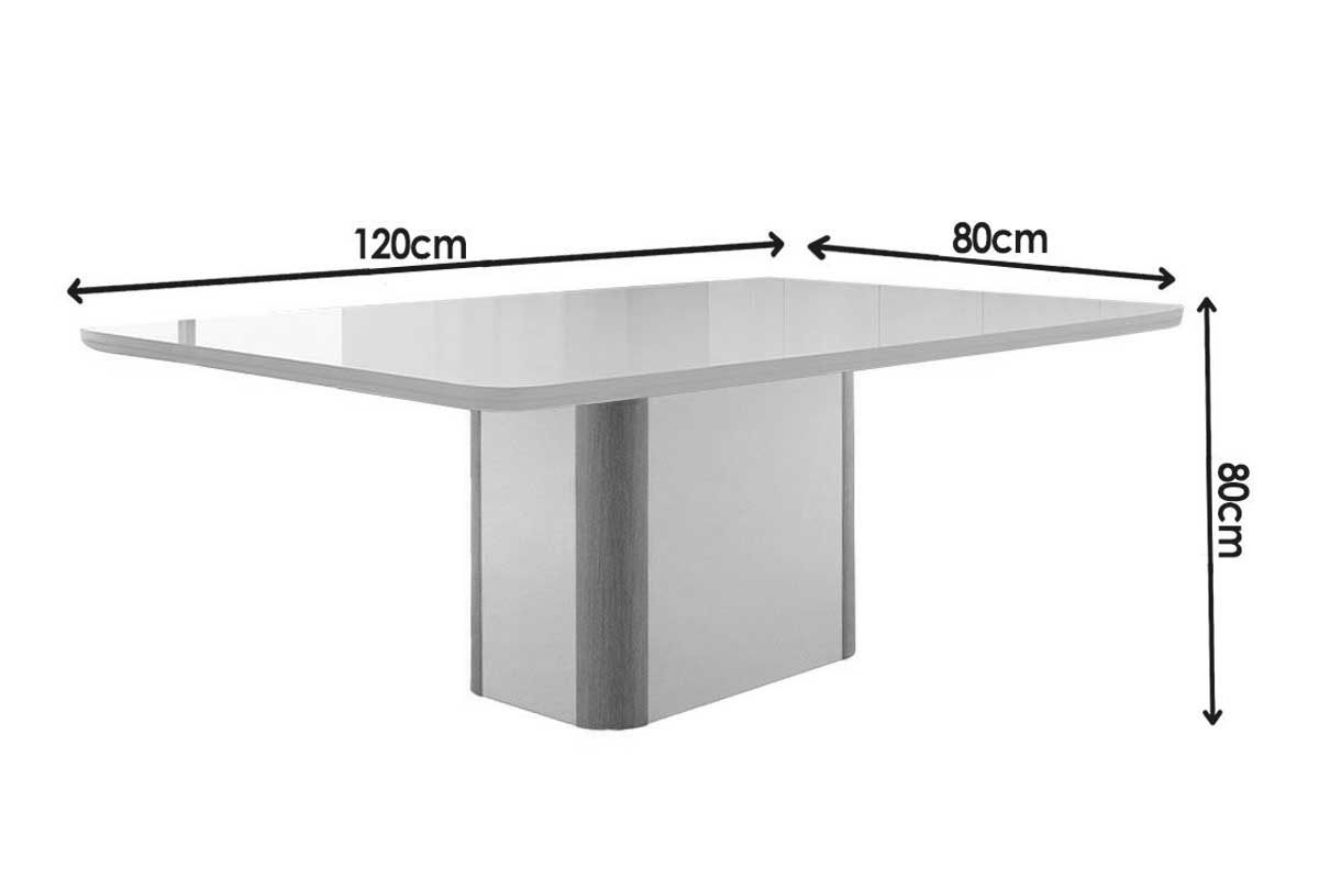 Sala Jantar Mesa Pietá Curvo 120cm + 4 Cadeiras Maldivas Madeira - Rufato
