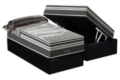 Cama Box Baú Filhão +Colchão Molas Excellent Paropas