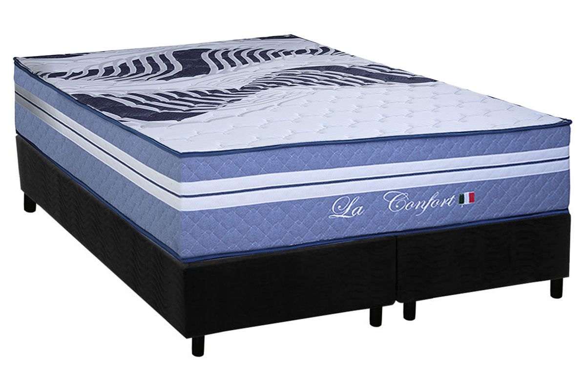 Cama Box CRC +Colchão Molas La Confort Paropas