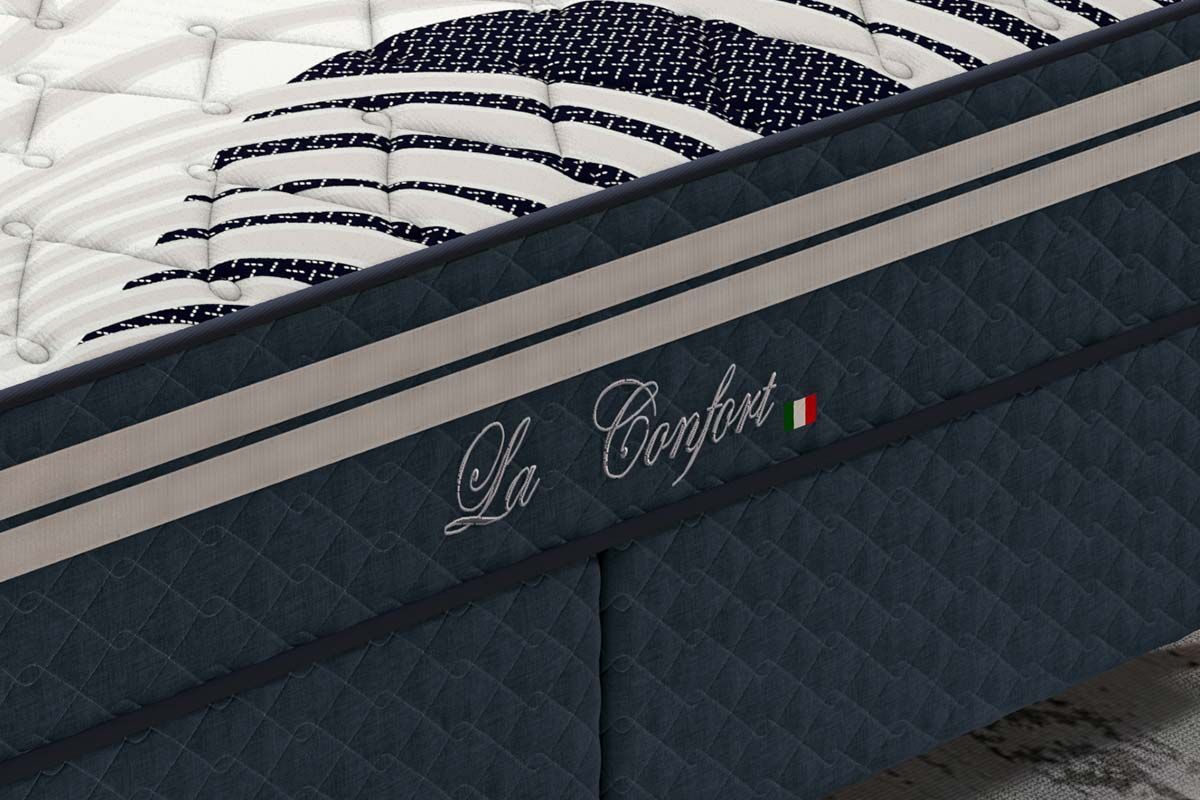Cama Box CRC +Colchão Molas La Confort Paropas