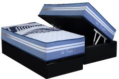 Cama Box Baú Filhão +Colchão Molas La Confort Paropas