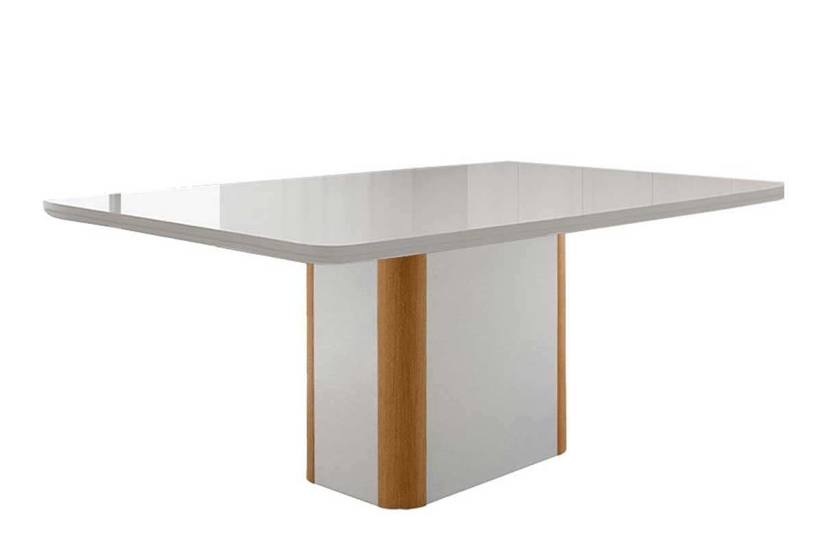 Sala Jantar Mesa Pietá Curvo 180cm + 6 Cadeiras Pietá Madeira - Rufato