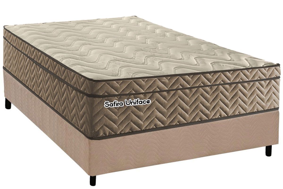 Cama Box CRC +Colchão Molas Safira Paropas