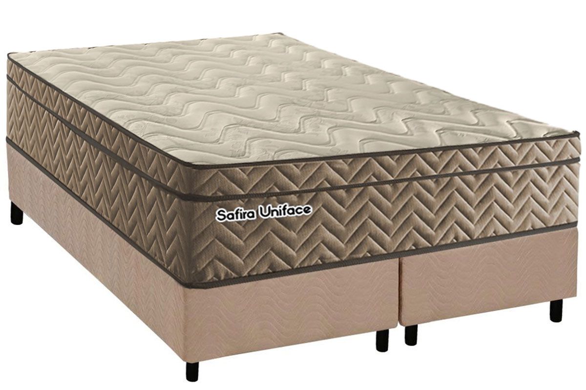 Cama Box CRC +Colchão Molas Safira Paropas
