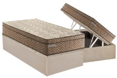 Cama Box Baú Filhão +Colchão Molas Safira Paropas