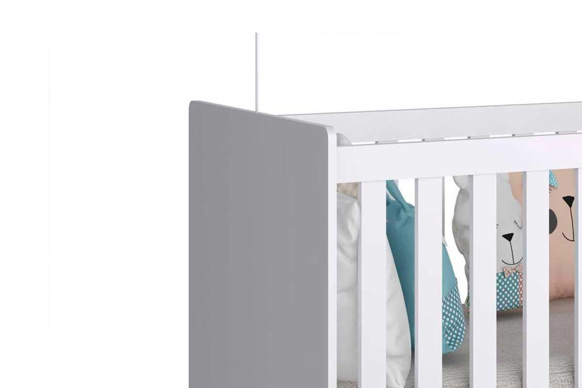 Quarto Infantil Completo Retrô 3 Peças (1GuardaRoupa+1Berço+1Cômoda) QI112 Peroba