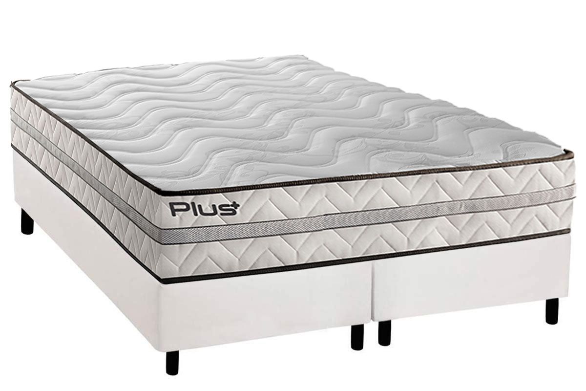 Cama Box CRC +Colchão Espuma D33 Pasquale Paropas